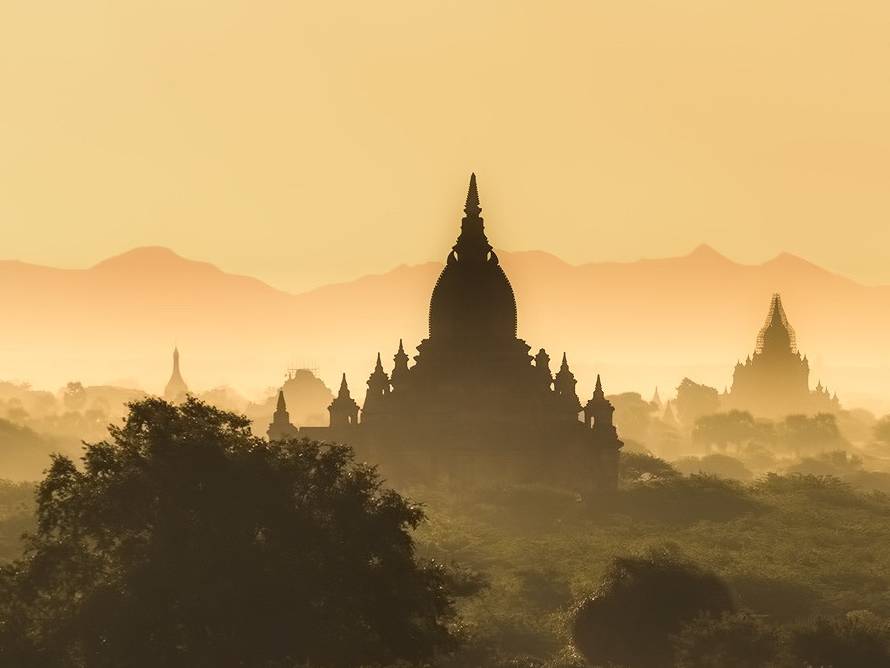 Tempels van Bagan in Myanmar