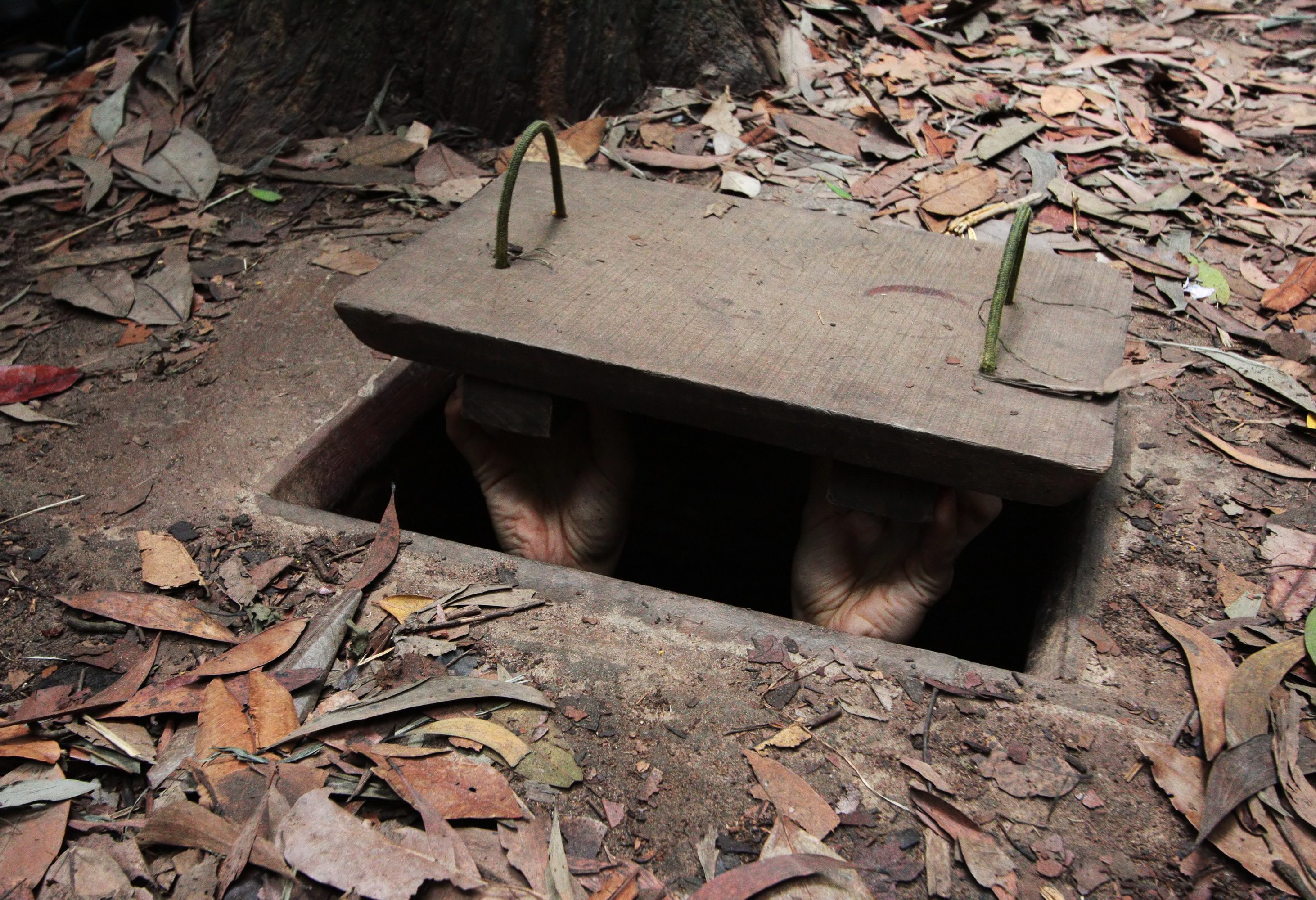 De Cu Chi tunnels in Vietnam