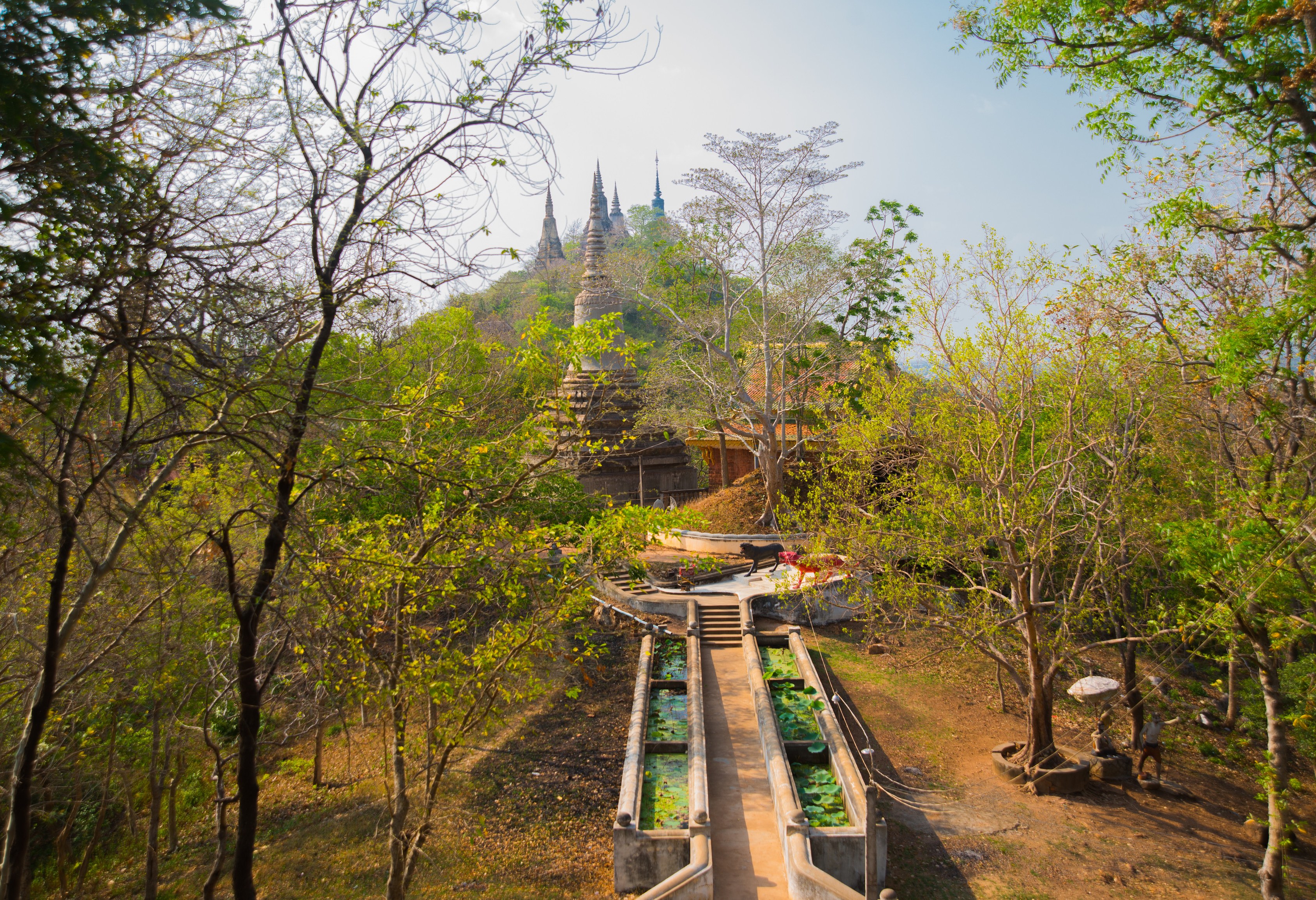 Oudong tempel in Cambodja