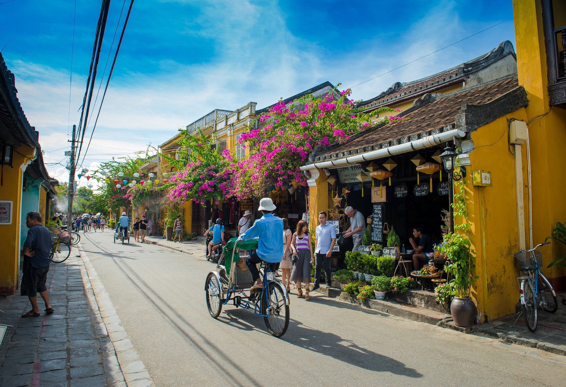 Straatje in het oude centrum van Hoi An in Vietnam