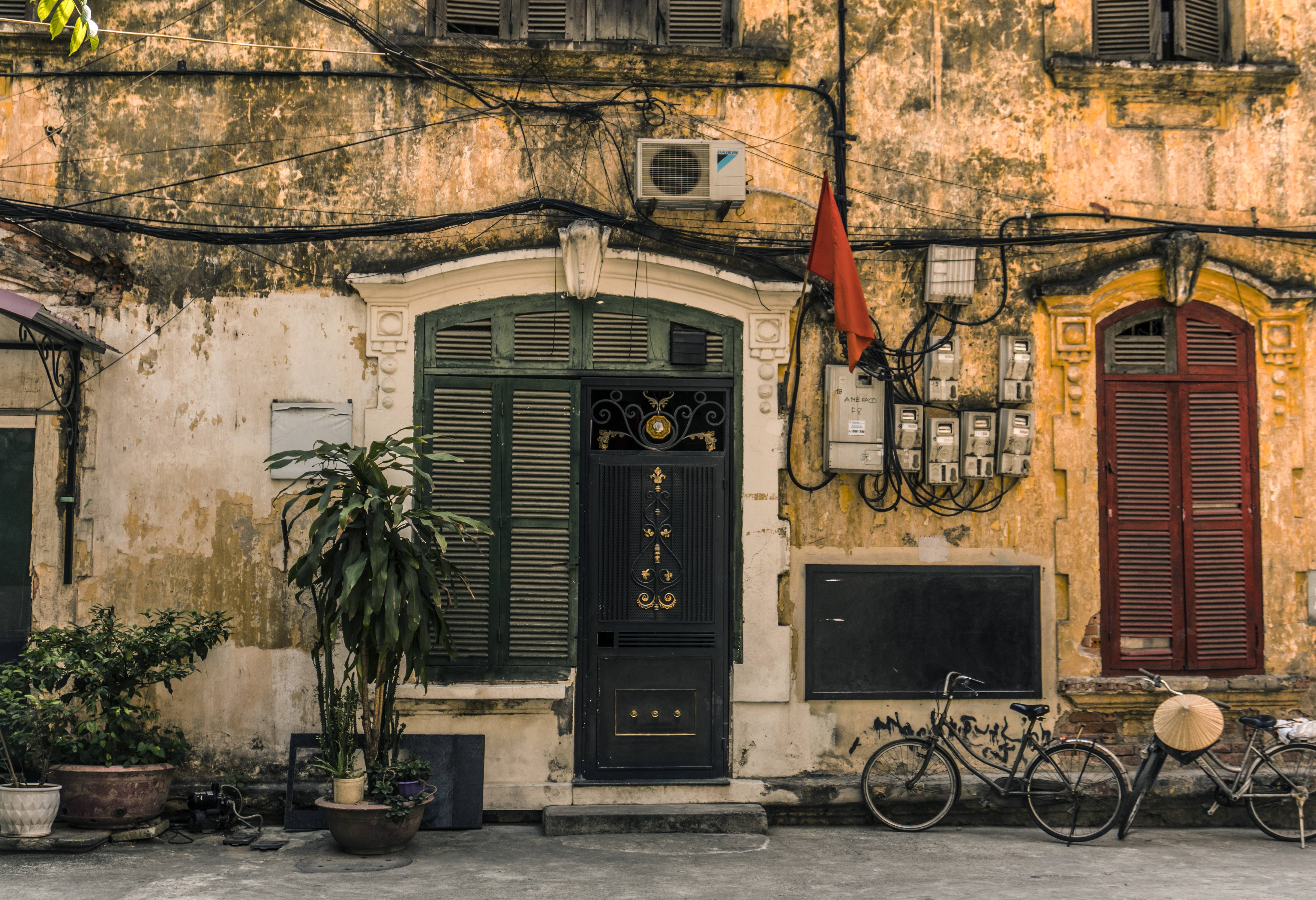 Oude wijk van Hanoi, Vietnam