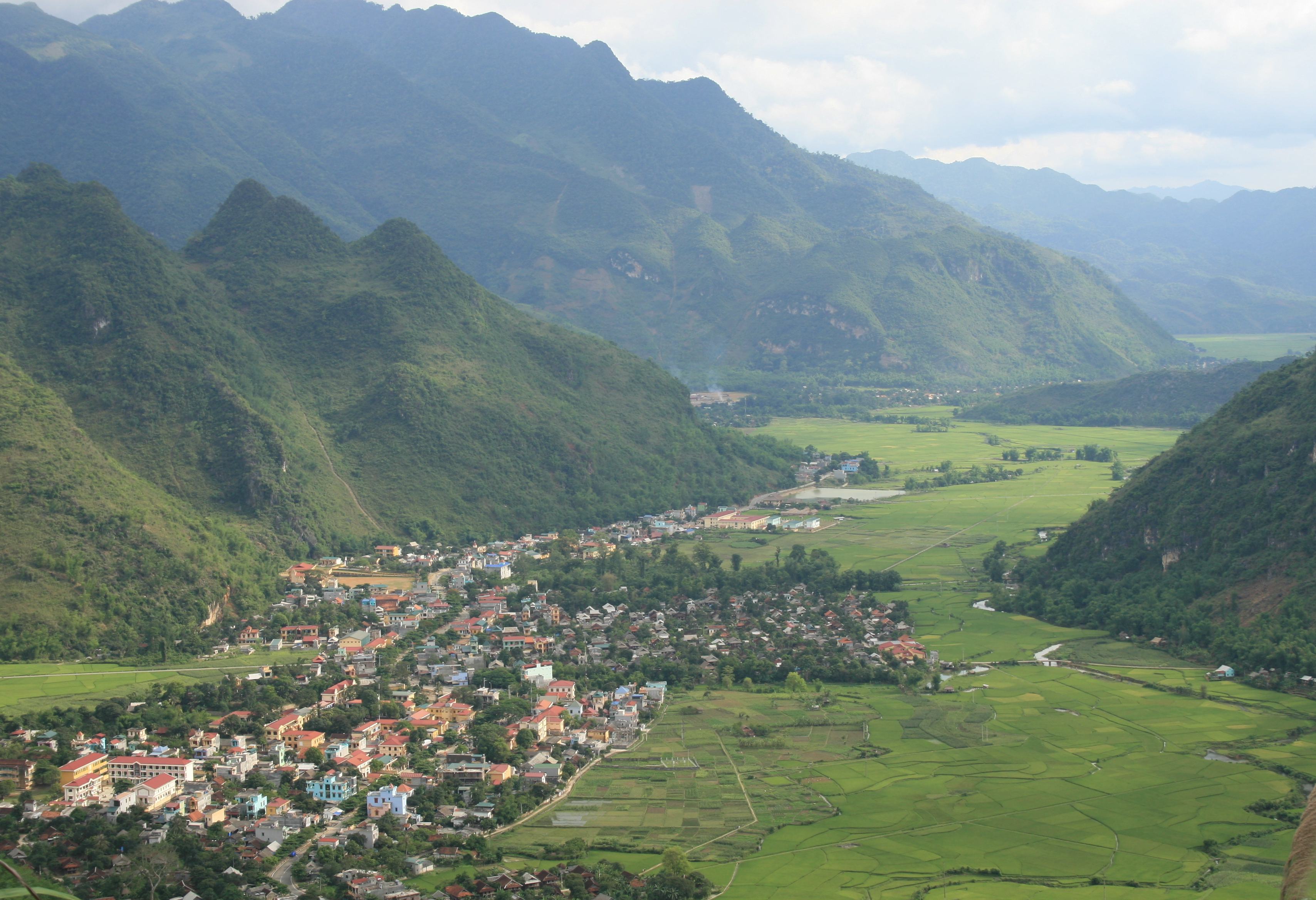 Mai Chau vallei in Vietnam