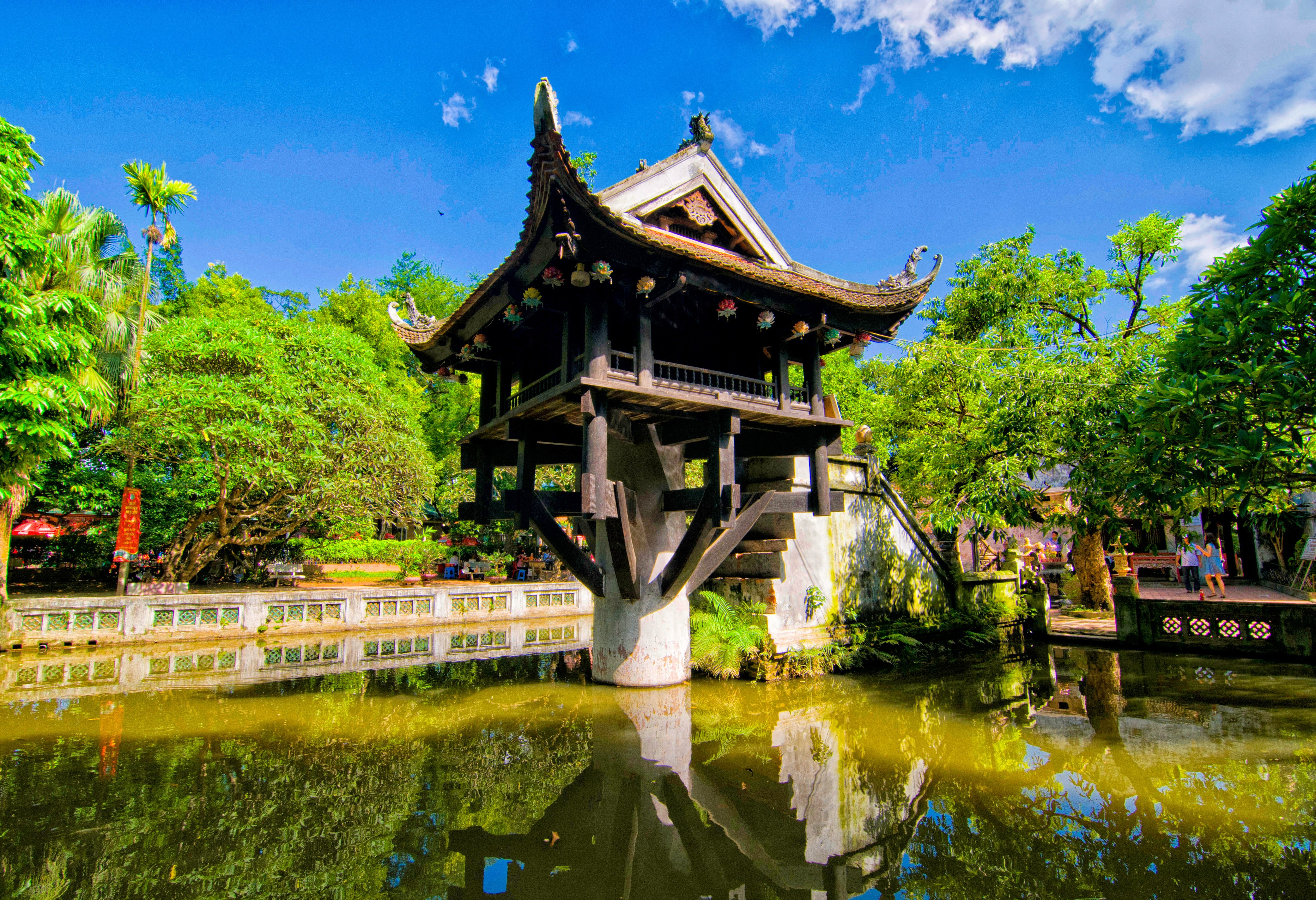 Eenzuilige pagode in Hanoi, Vietnam