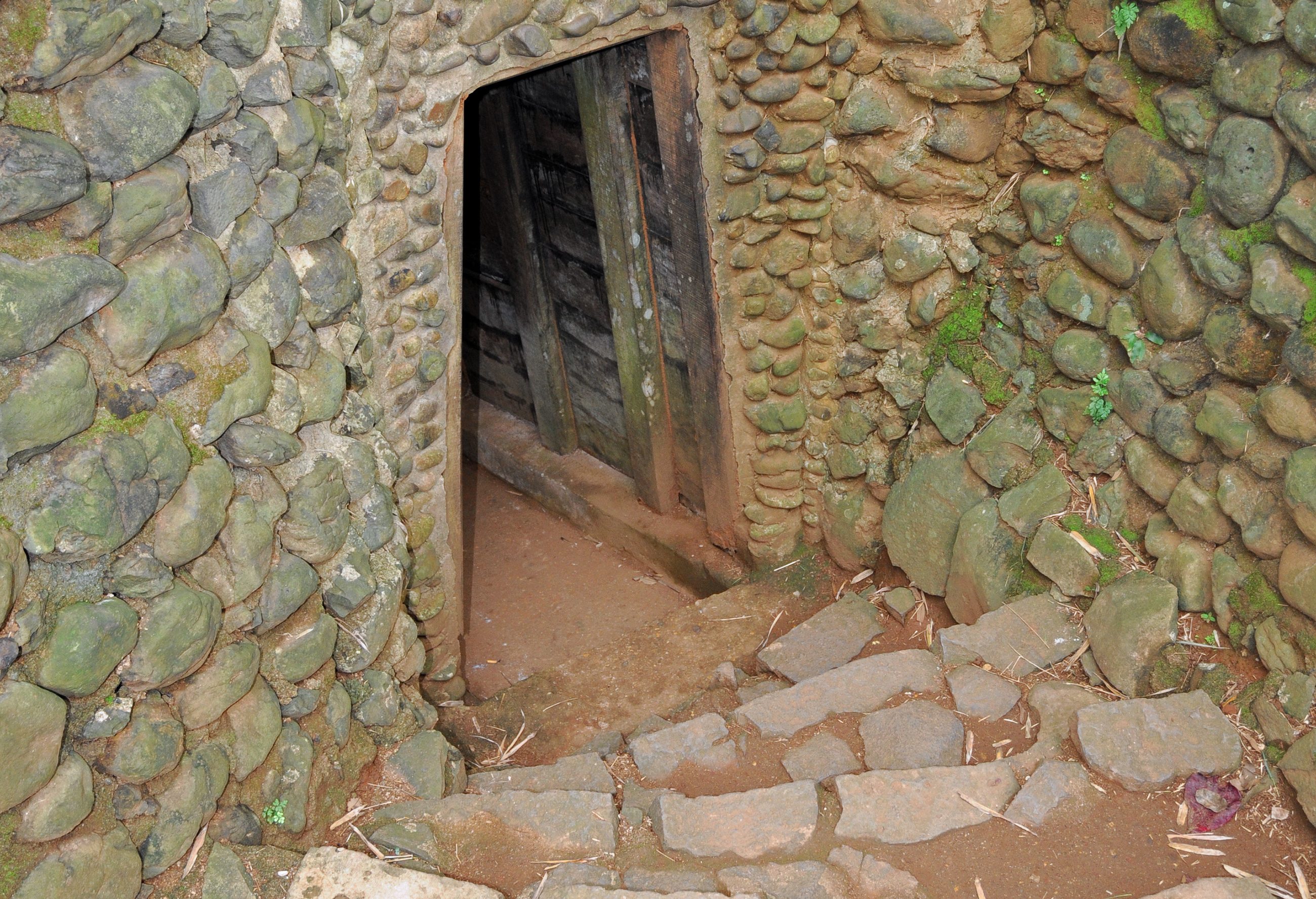 Vinh Moc tunnels in de provincie Quang Tri in Vietnam