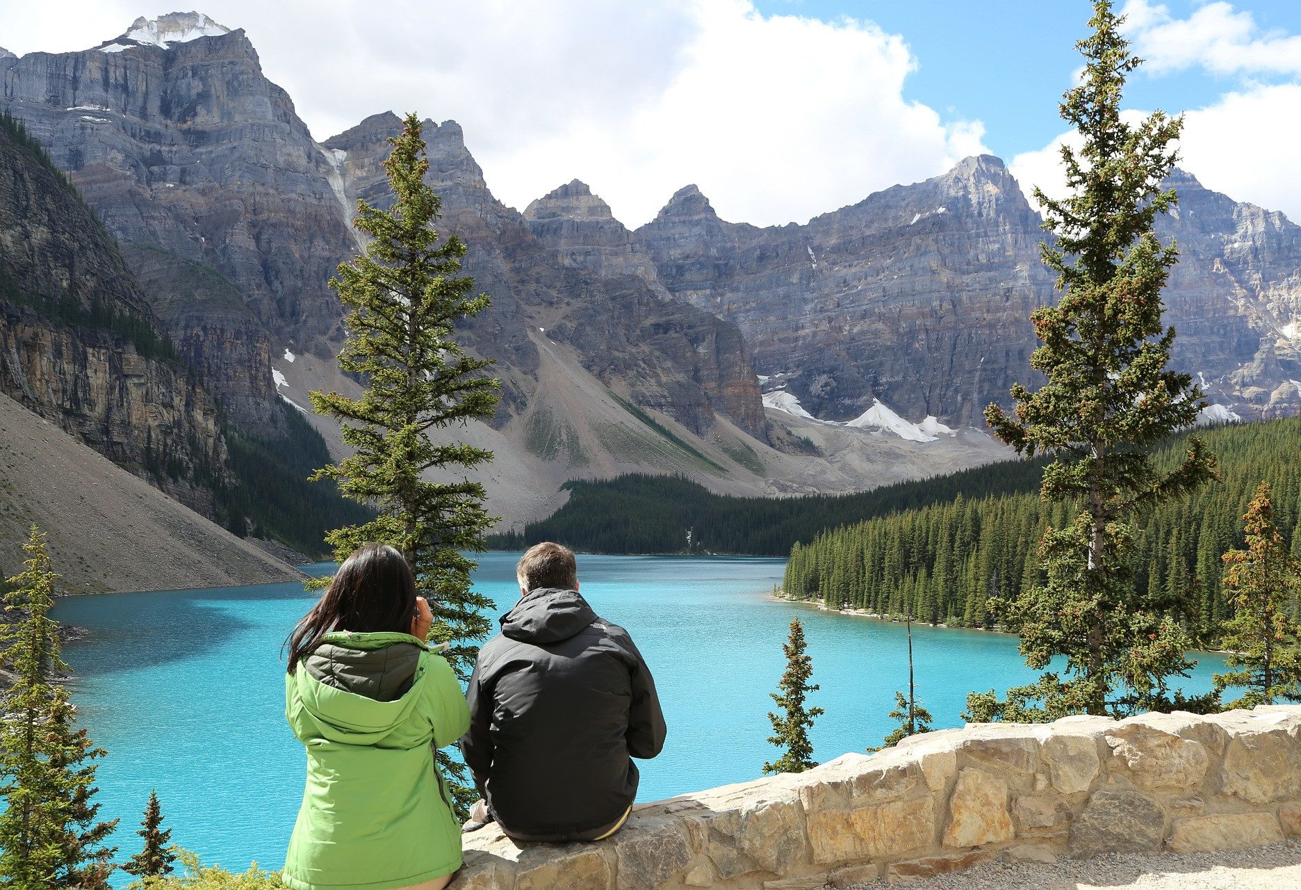Lake Moraine  Banff National Park Canada