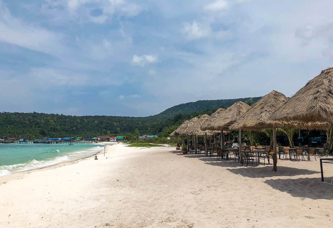 Strand van Koh Rong in Cambodja