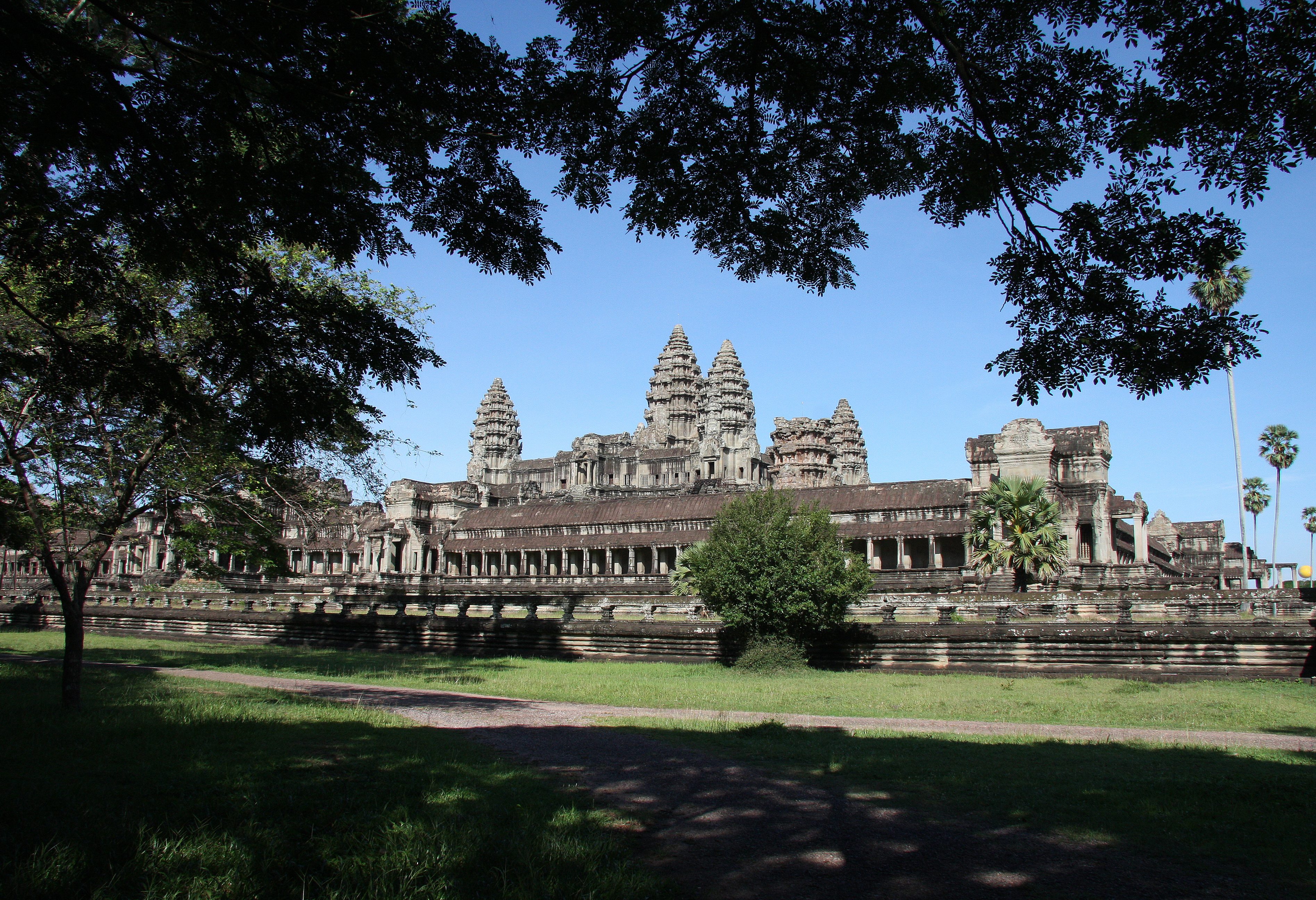 Angkor Wat in het Angkor tempelcomplex in Cambodja