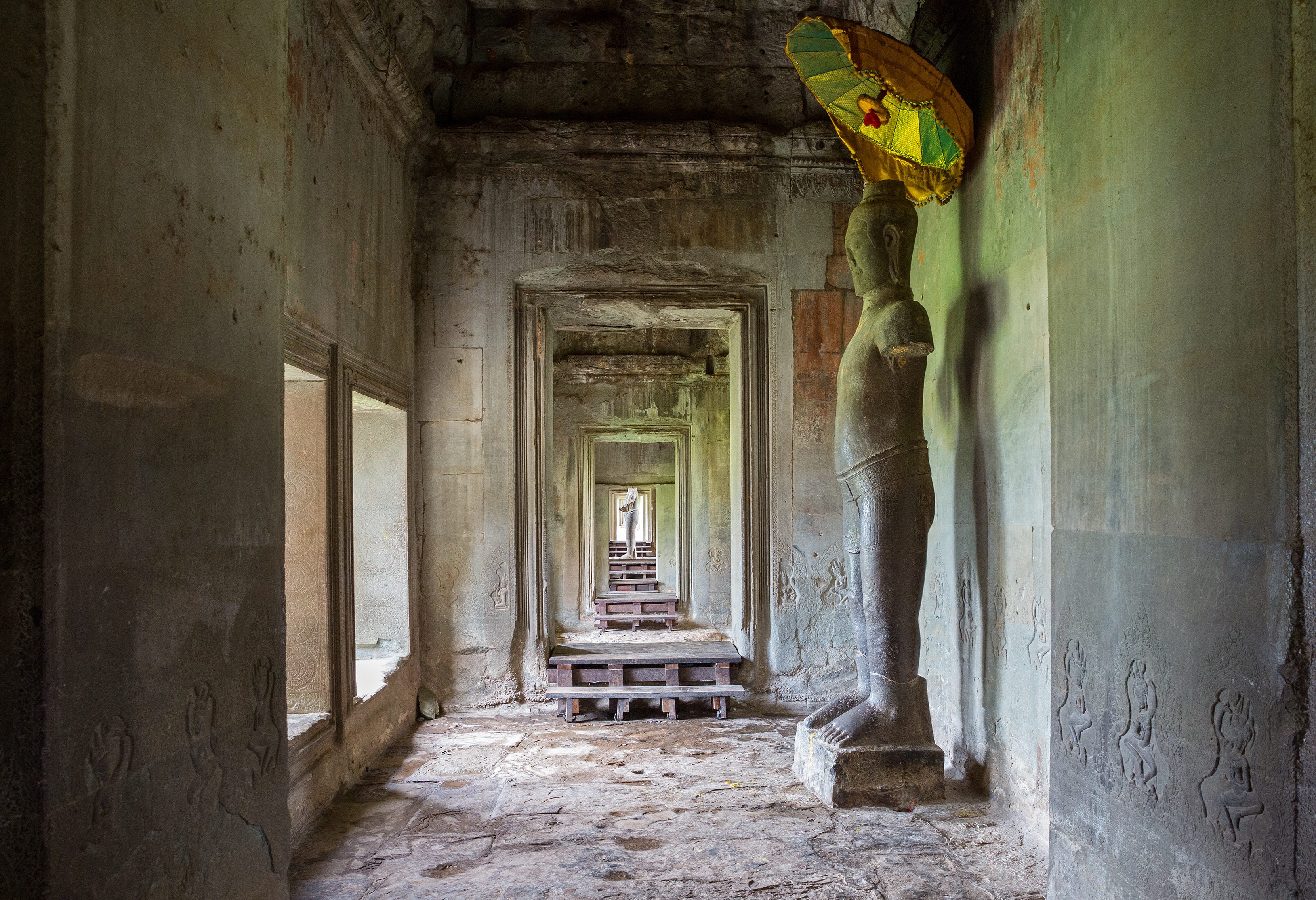Angkor Wat in het Angkor tempelcomplex in Cambodja