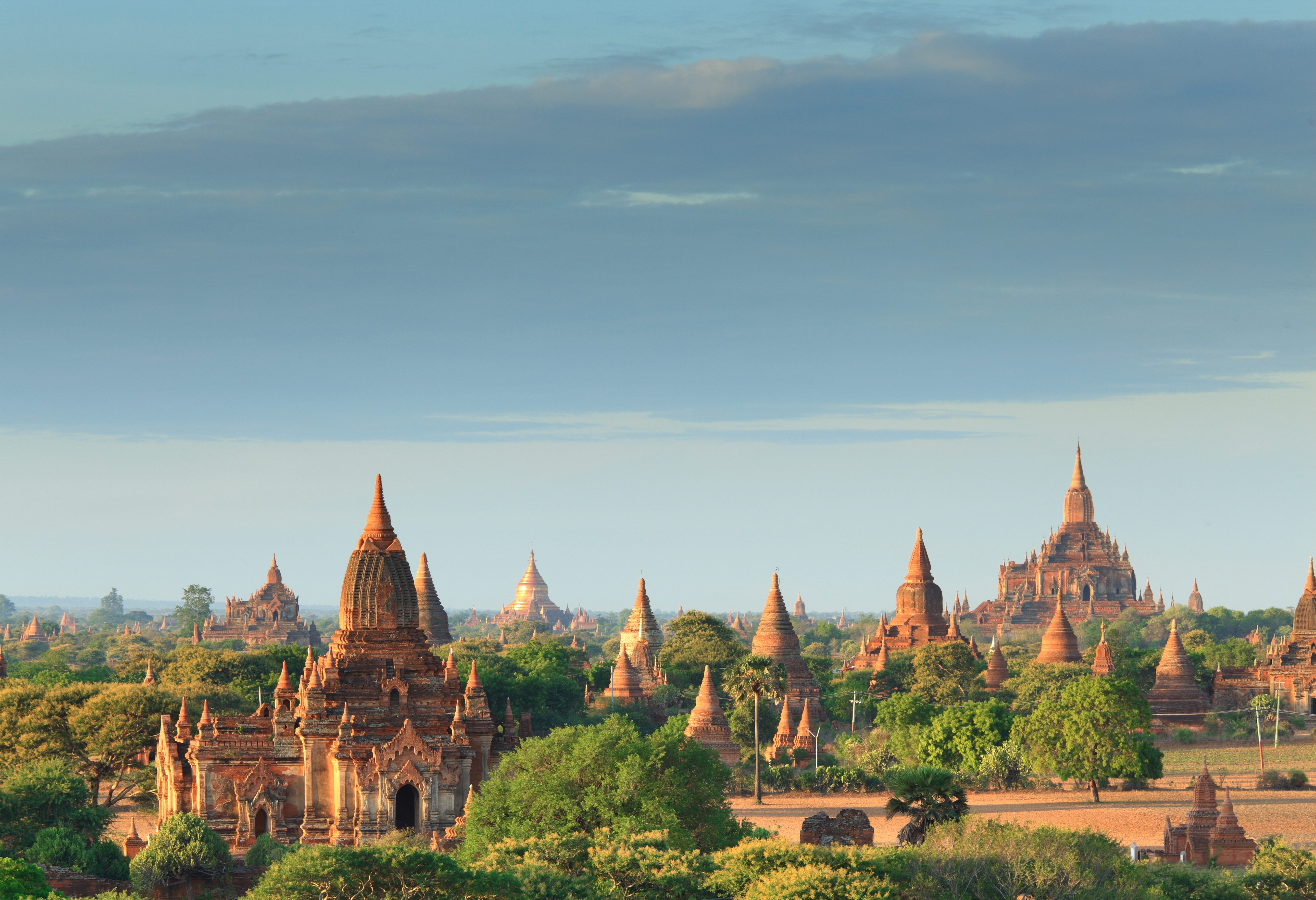 Tempelvlakte van Bagan in Myanmar