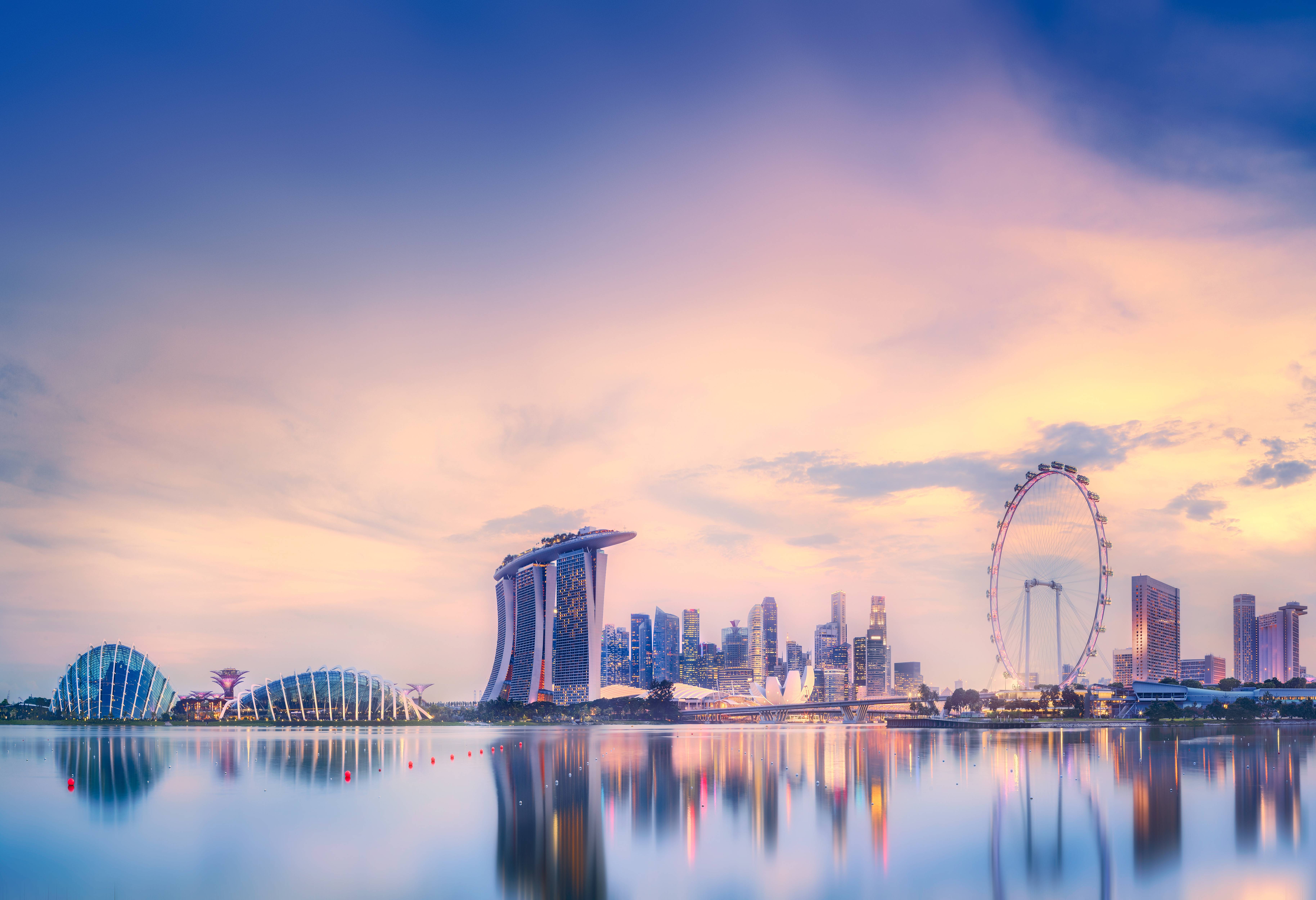 Singapore skyline Marina Bay