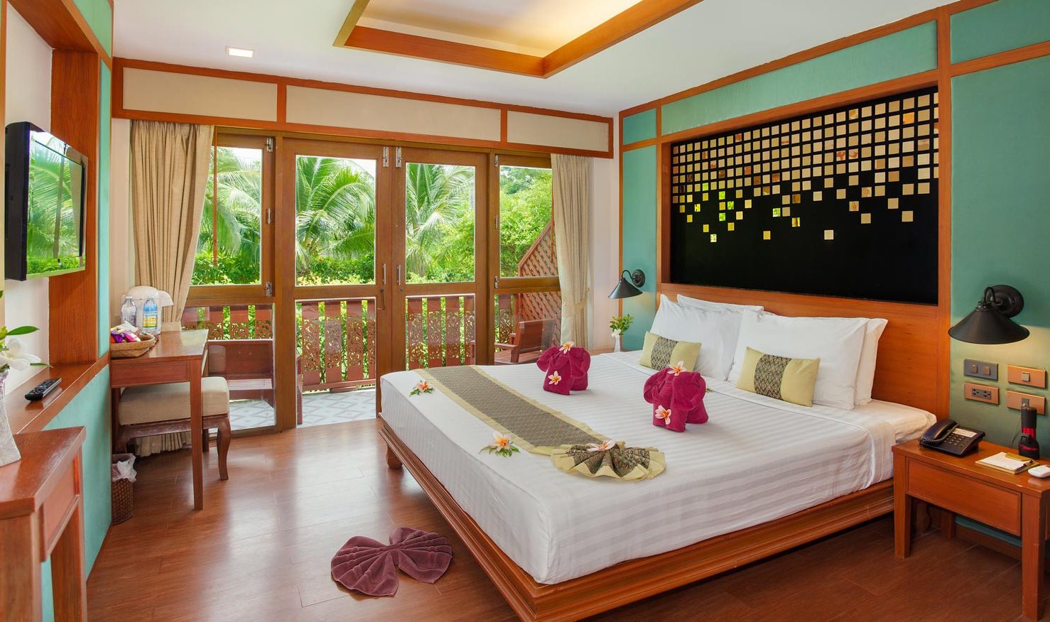 Standaardkamer in het Phi Phi Erawan Palms Resort op Koh Phi Phi in Thailand