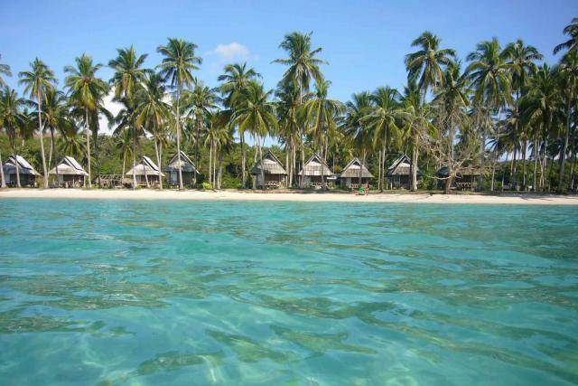 Uitzicht op het Koh Kood Beach Resort in Thailand