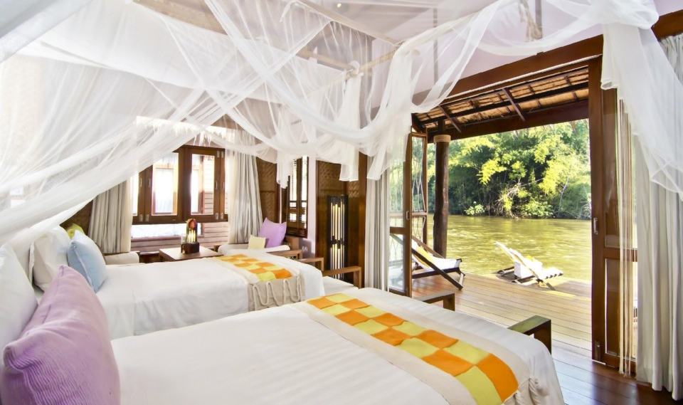 Villa in The FloatHouse River Kwai in Kanchanaburi in Thailand