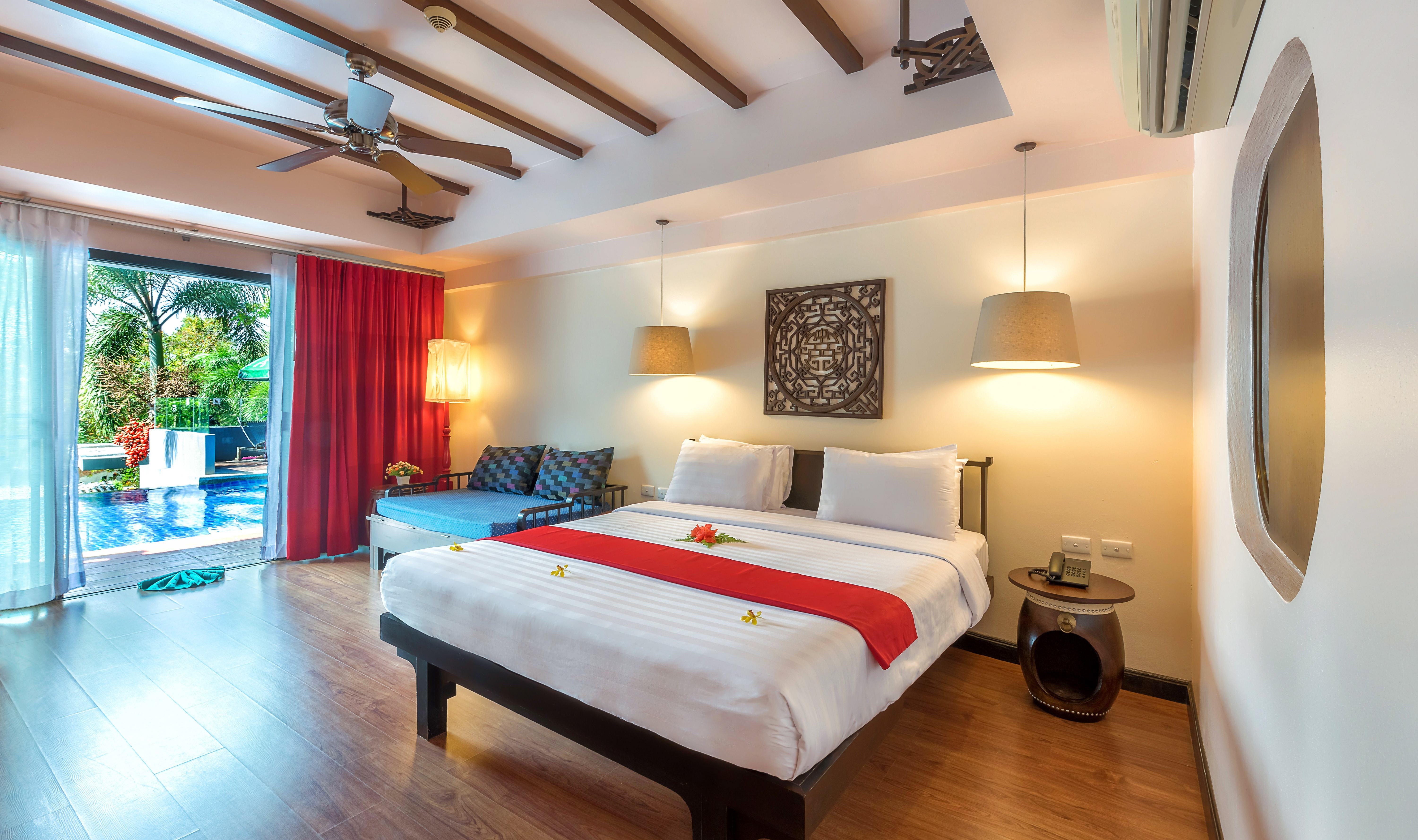 Deluxe Pool Access kamer in het Krabi Cha-Da Resort in Thailand