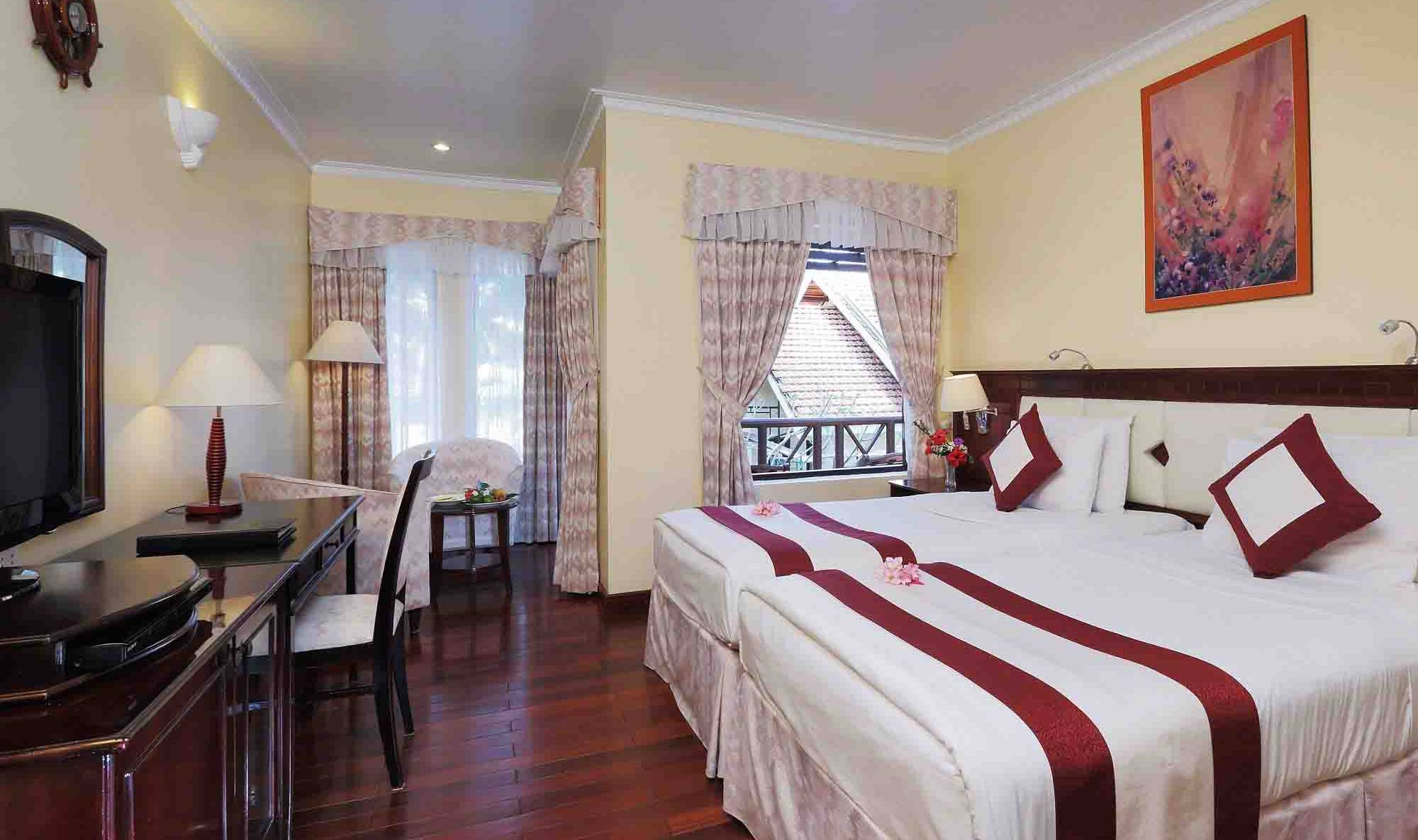 Star Cruise Bungalow kamer in het Saigon Phu Quoc Hotel in Vietnam