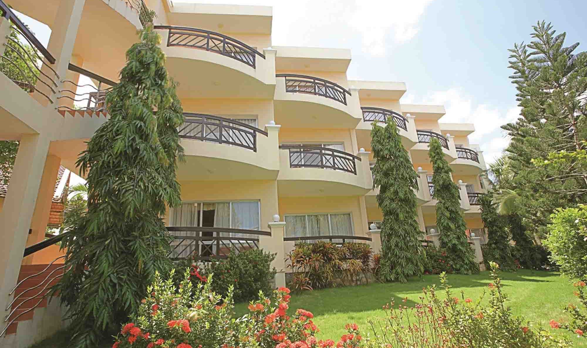 Panorama kamers buitenkant in het Saigon Phu Quoc Hotel in Vietnam