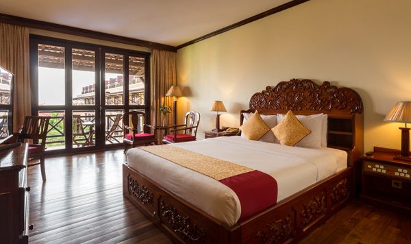 Deluxe kamer in het Angkor Paradise Hotel in Siem Reap in Cambodja