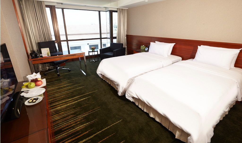 Regular kamer in het Lao Plaza Hotel in Vientiane in Laos