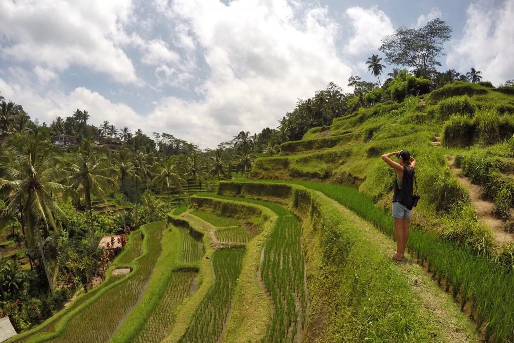 Wandelen bij Ubud op Bali