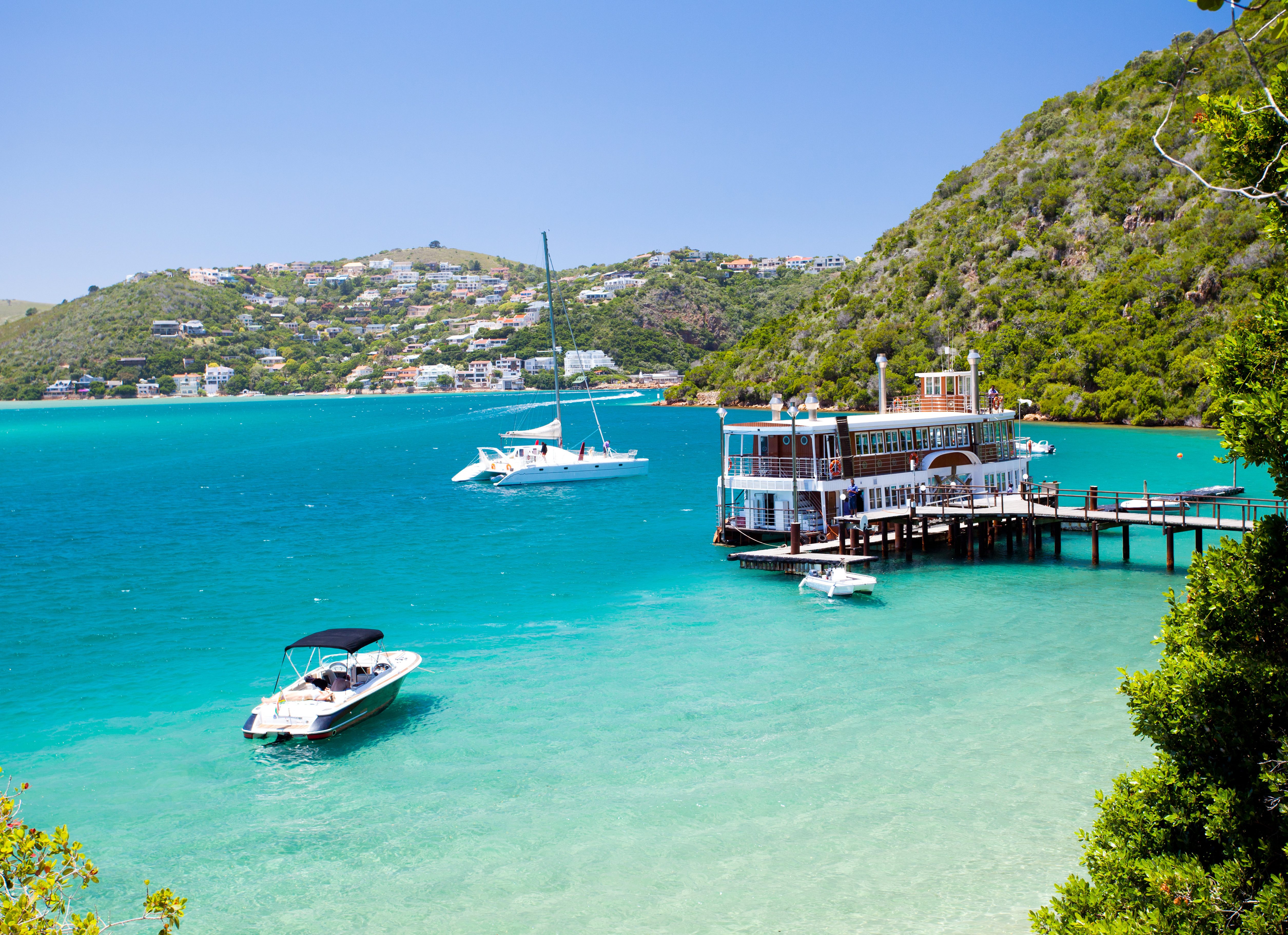 De lagune bij Knysna in de Western Cape