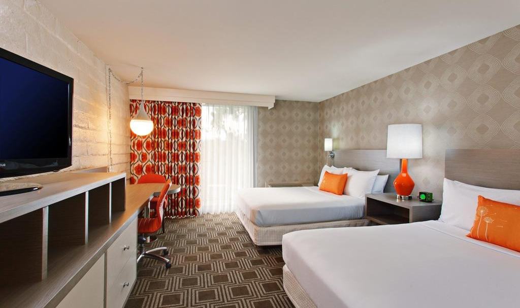 Garland Hotel two queen deluxe kamer Los Angeles Amerika