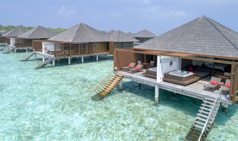 Paradise Island resort watervilla's Malediven