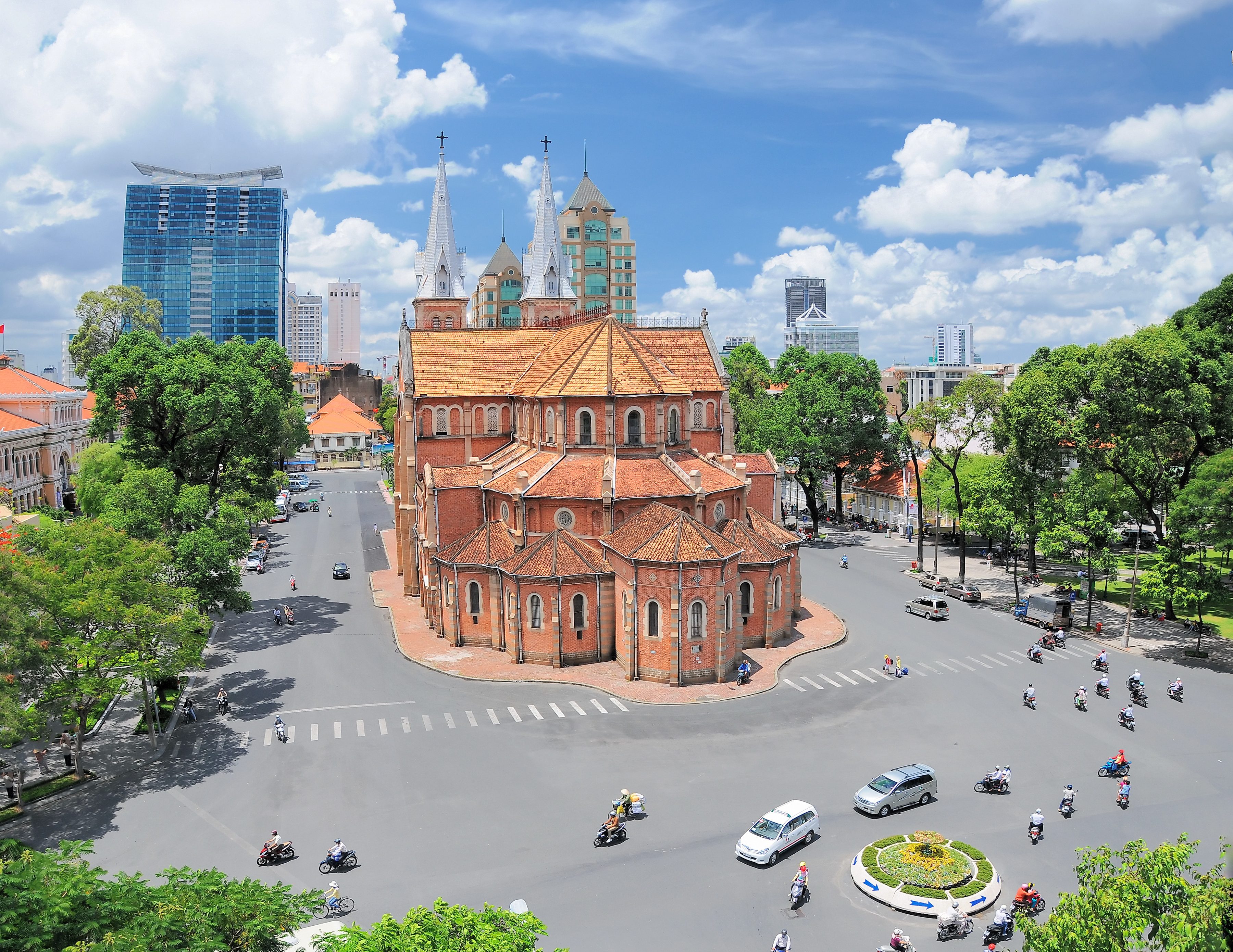Notre dame in Ho Chi Minh Vietnam