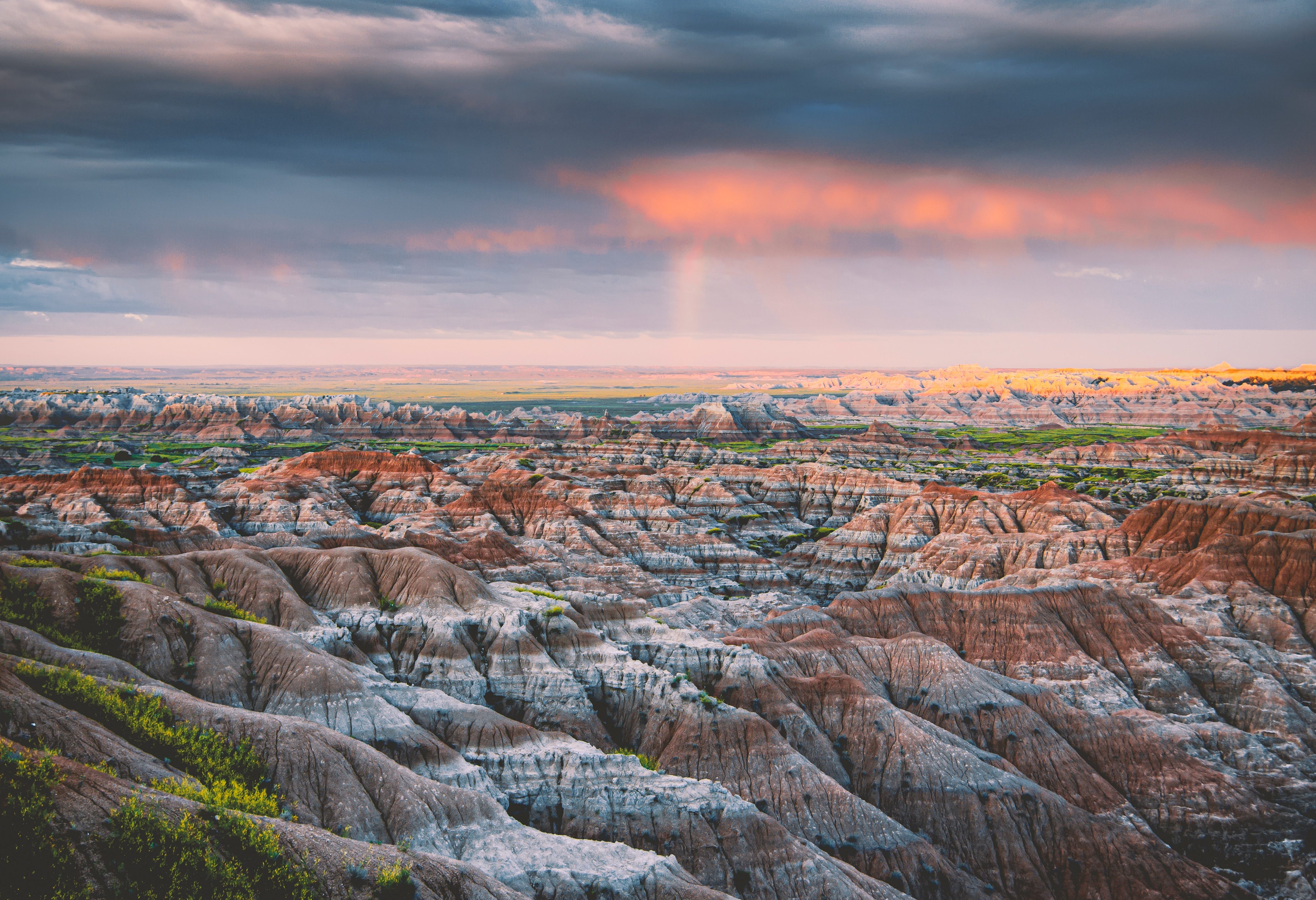 Badlans in South Dakota in Amerika
